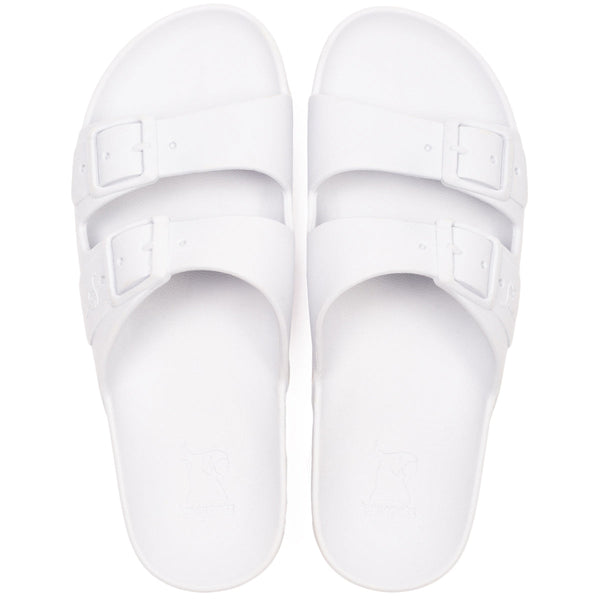 Semelle de sandales Cacatoès modèle Rio de Janeiro White : une semelle élégante et confortable en blanc, parfaite pour compléter vos sandales avec style et légèreté.