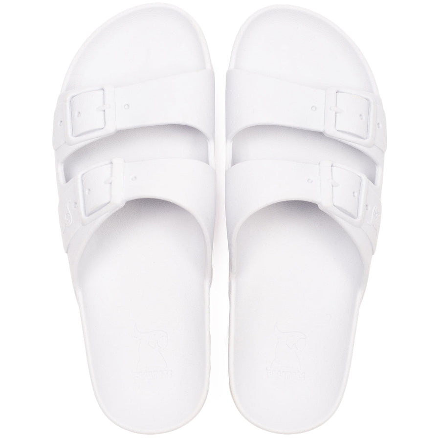 Semelle de sandales Cacatoès modèle Rio de Janeiro White : une semelle élégante et confortable en blanc, parfaite pour compléter vos sandales avec style et légèreté.