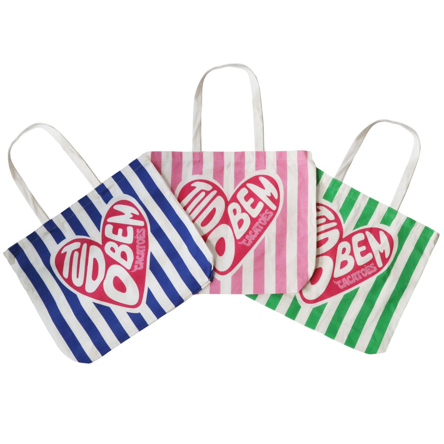 TOTE BAG HEART - PINK