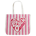 TOTE BAG HEART - PINK